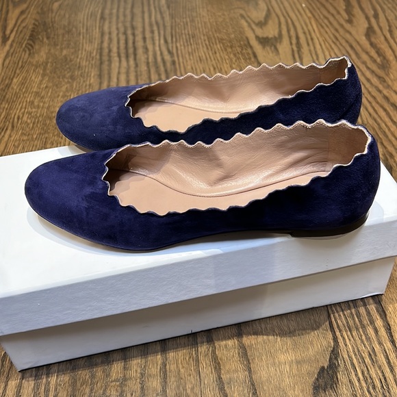Chloe scallop flat size 36 for $150 - Picture 2 of 4